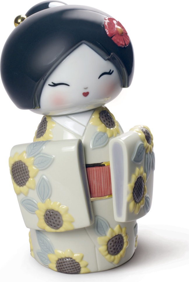 10669109 LLADRO Фигурка Lladro "Кокеши с подсолнухом" 9х14см Фарфор Lladró 