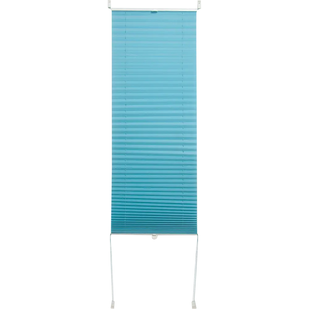 Штора плиссе «Плайн», 40х160 см, текстиль, цвет бирюзовый Santreyd STLM-2212641 - Вид №1