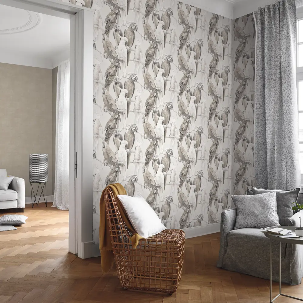 Обои флизелиновые Rasch Lucy in the Sky бежевые 0.53 м 803105 STLM-2192157 - Вид №3