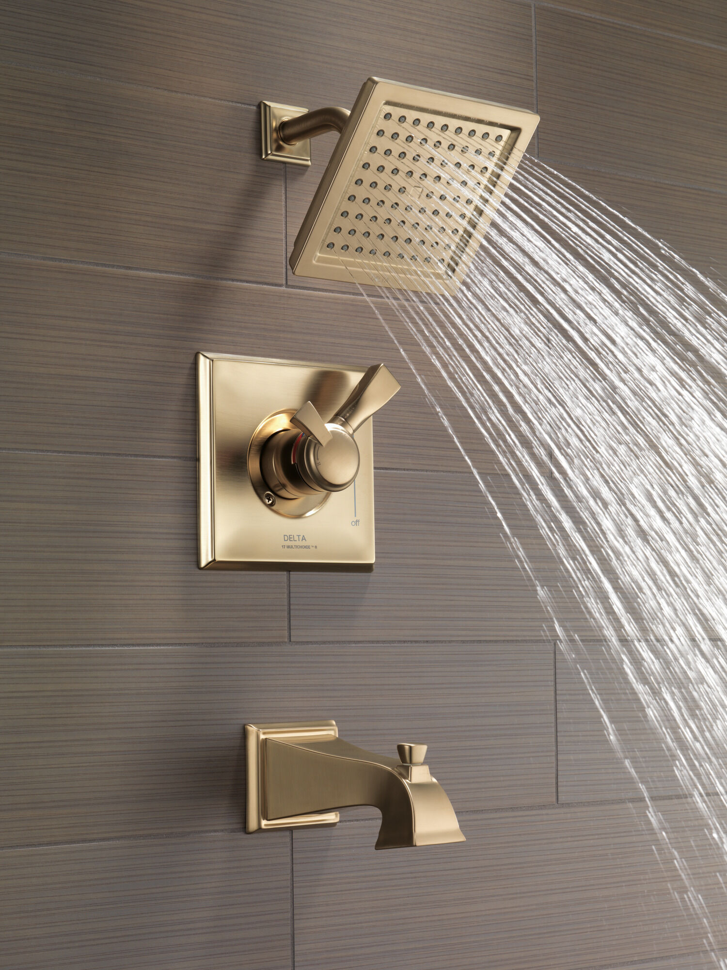 T17451-CZ Для ванны и душа Monitor® 17 Series Delta Faucet Dryden Шампанское бронза  - Вид №3