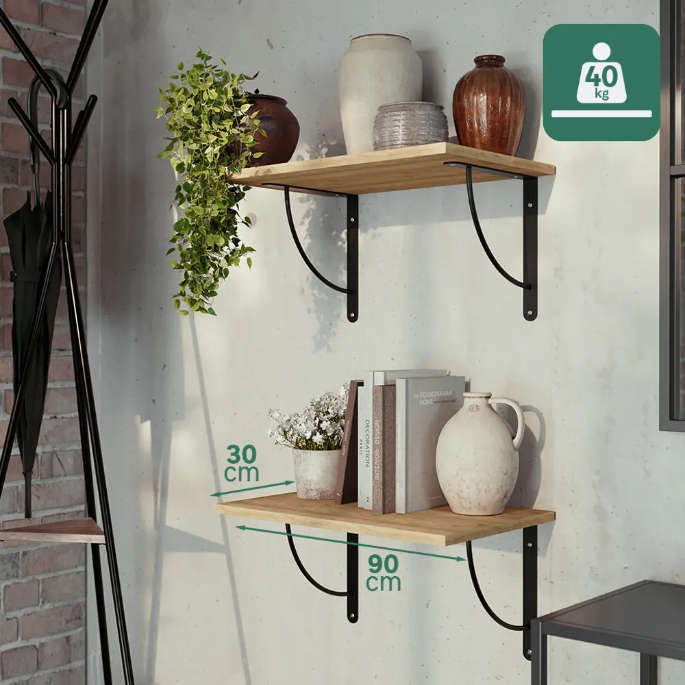 Утилитарный кронштейн Bi Bop 23x23 см нагрузка до 40 кг цвет черный Santreyd Bibop STLM-2139656 - Вид №5