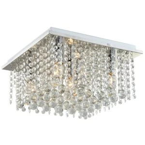 Светильник потолочный RODOS LL11 SUPERNW КАСКАДНЫЕ 010943 Прозрачный;серебро
