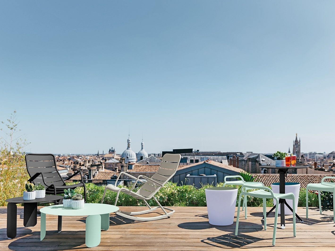 Стальной круглый садовый стол Fermob ARCH-00104638 - Вид №9