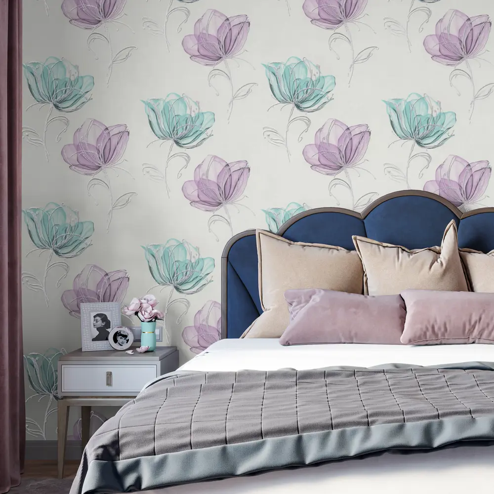 Обои флизелиновые Palitra Life Holland бирюзовые 1.06 м PL71908-56 STLM-2199125 - Вид №2