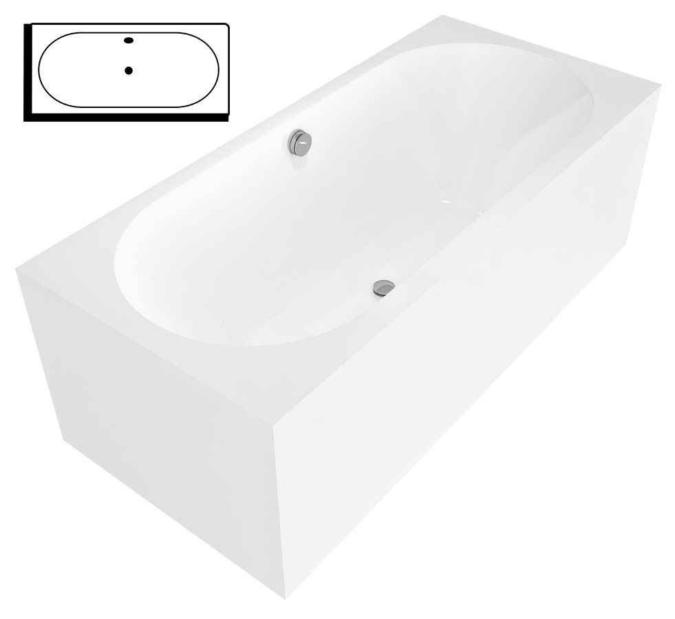 88119MR Polysan Прямоугольные ванны для одного человека 