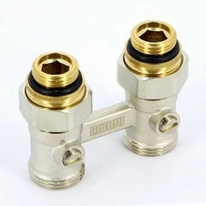 REHAU Узел НН прямой для радиаторов с нижней подводкой 1/2"x3/4" ЕК