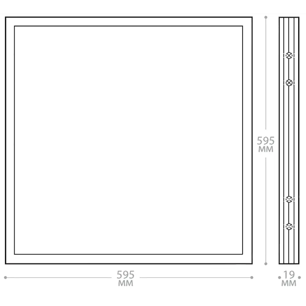 Панель светодиодная AL2115 36 Вт 595x595 мм 6500 К IP40 Santreyd STLM-2015141 - Вид №2