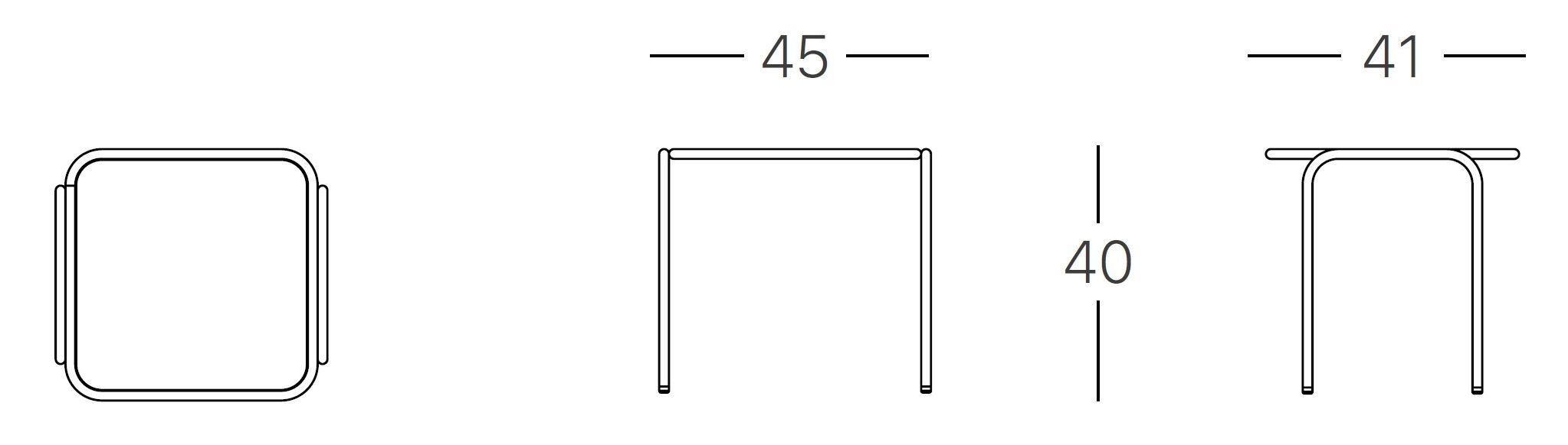 Прямоугольный журнальный столик из окрашенного металла и HPL S-CAB Dress_Code ARCH-00023062 - Вид №3