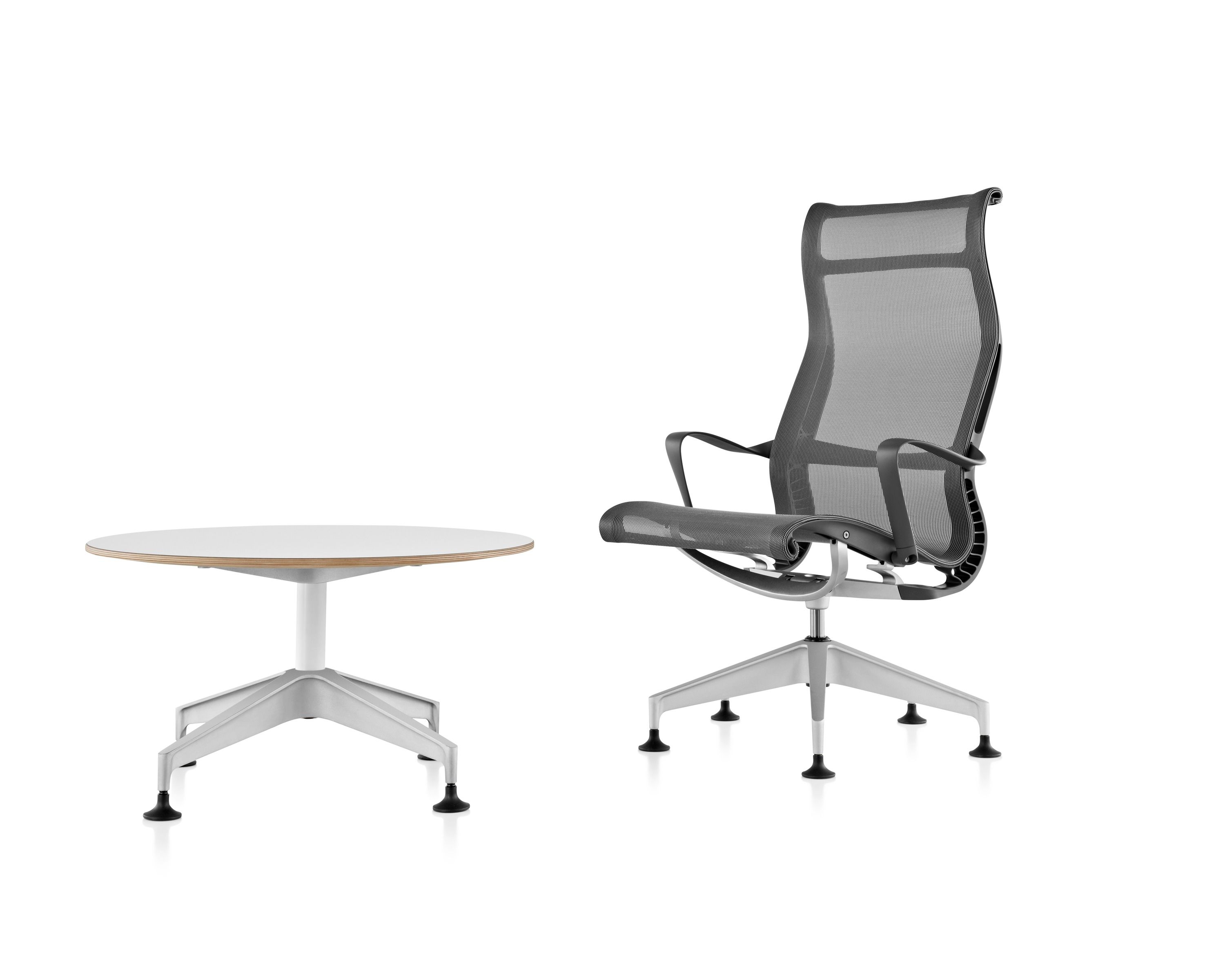 Сетчатое вращающееся офисное кресло с подлокотниками Herman Miller Setu ARCH-00041036 - Вид №8