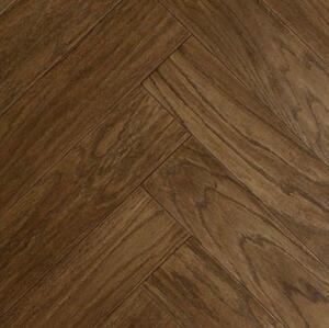 Паркет Ёлка Arti Parchetto Bruno (коричневый) Дуб Селект с брашью (Текстурированная) 500х110 мм.