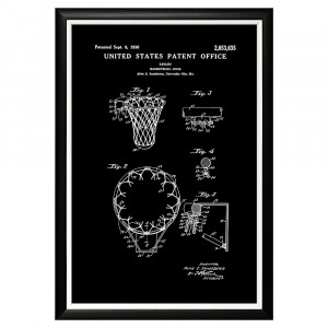 896521270_1818 Арт-постер «Патент на баскетбольную корзину, 1936» Object Desire