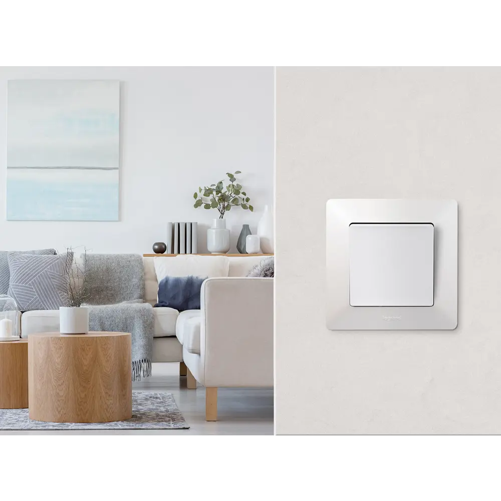 Рамка для розеток и выключателей Legrand VLN-L Жем 1 пост цвет белый Valena Life STLM-2122878 - Вид №8