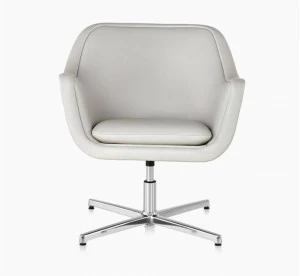 Herman Miller Мягкое кресло на 4 спицы с подлокотниками Bumper