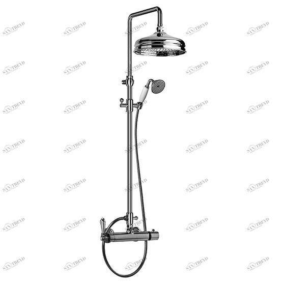 Смеситель для душа с термостатом ½" настенный JOERGER Delphi Deco 129.20.460.000-AA