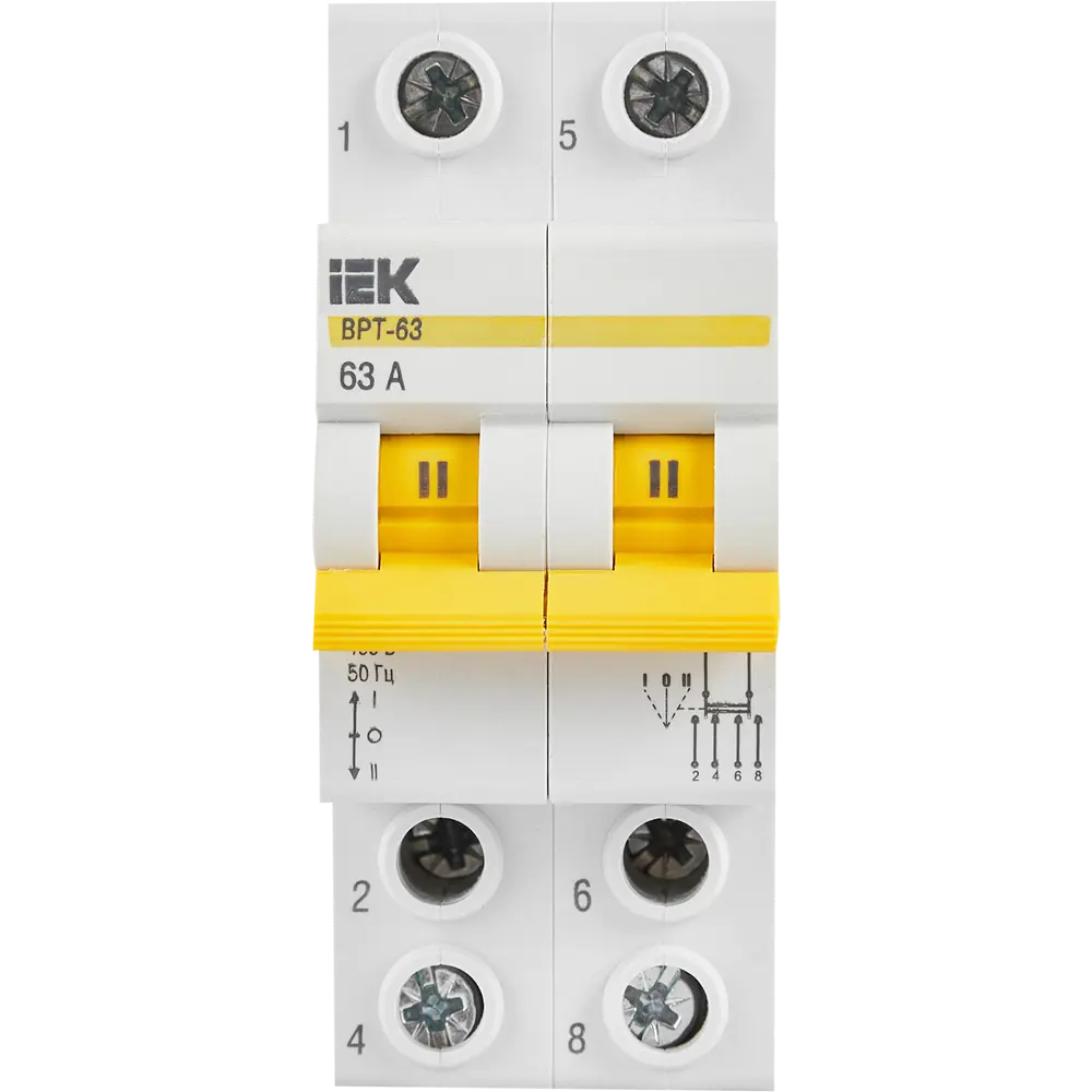 IEK ВРТ-63 - переключатель сеть/генератор с защитой от перегрузок 84300597 STLM-1422806 - Вид №1