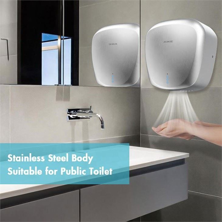 Сушилка для рук из нержавеющей стали AIKE AK2900_562  - Вид №5