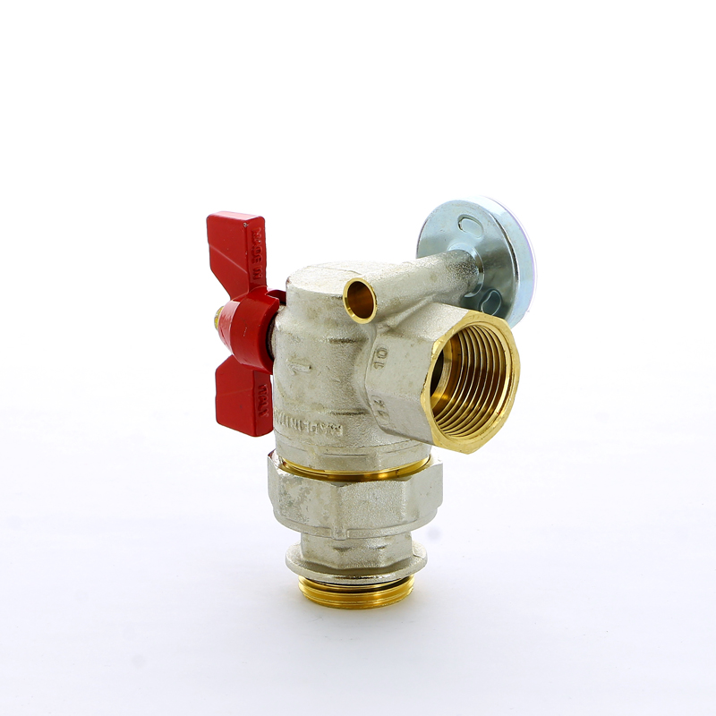 Краны шаровые с разъемным соединением НВ угловые с термометром Progress бабочка EMMETI 1", 2шт 01306264 - Вид №3