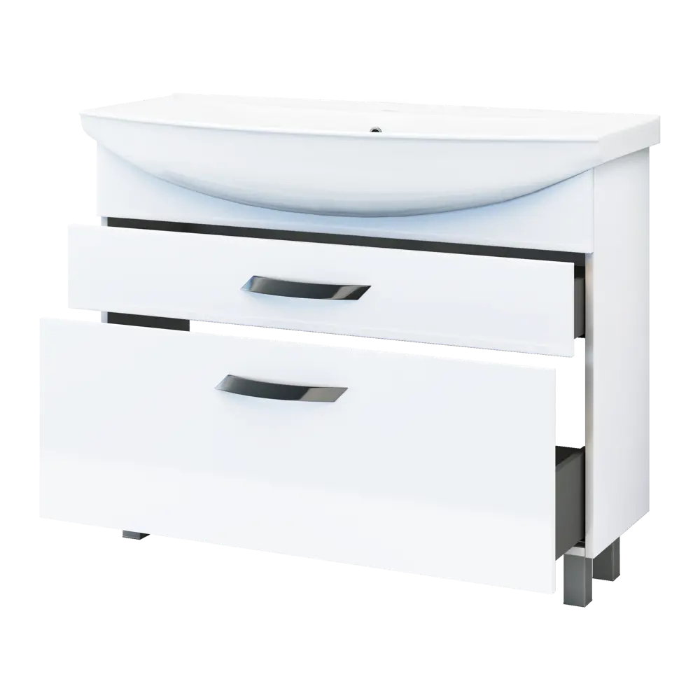 Тумба под раковину Vigo Moss 105 см, цвет белый STLM-2167968 - Вид №2