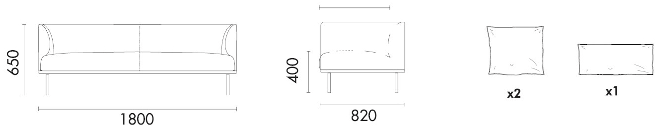Grado Design 2-х местный кожаный диван Mart Mrt-sf-02 - Вид №1