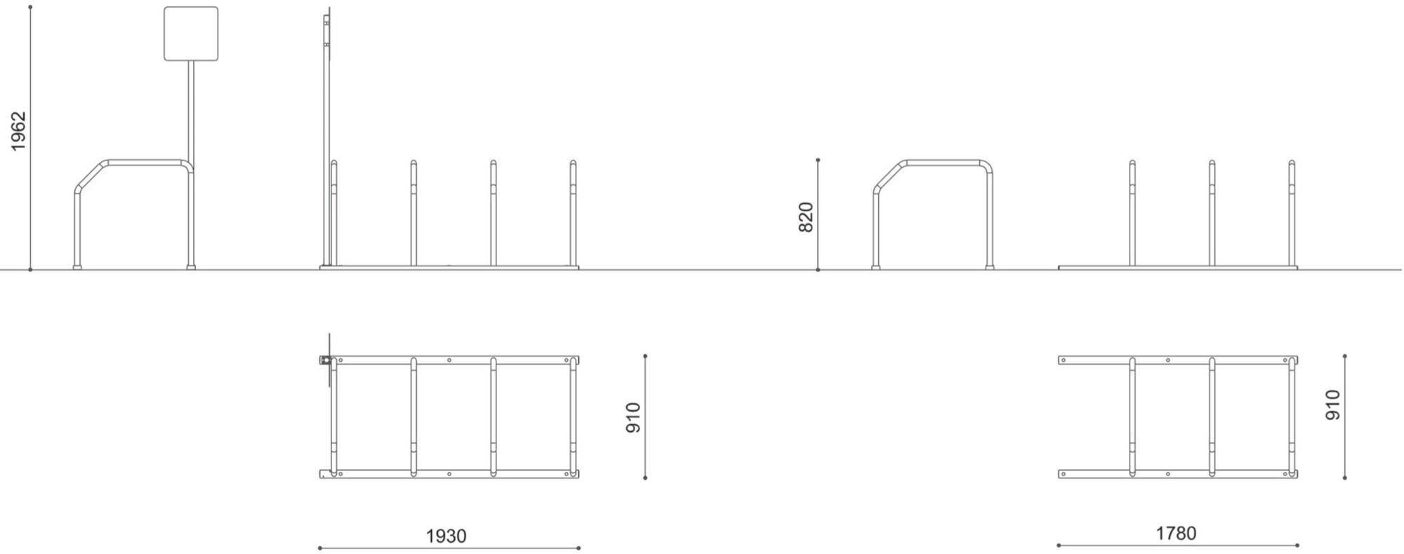 City Design Крепление для велосипедов из оцинкованной стали sun-id-1377710 - Вид №2