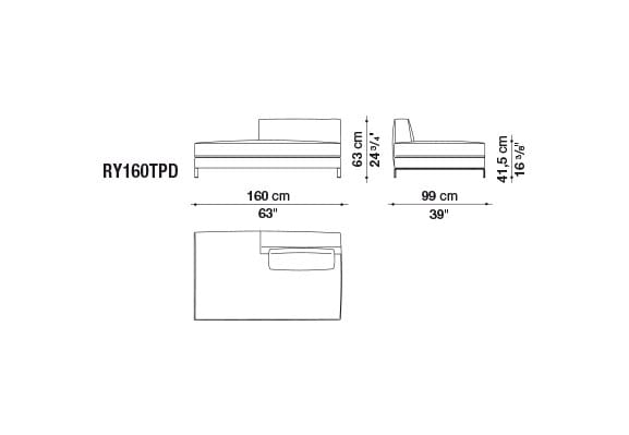 Угловой диван из ткани B&B Italia ARCH-00050600 - Вид №11