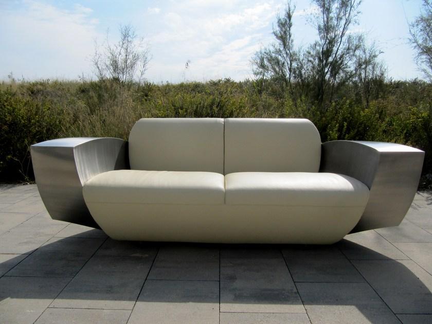 ICI ET LÀ 3-х местный кожаный диван Handmade metal furniture by ici et là Sse06 - Вид №2