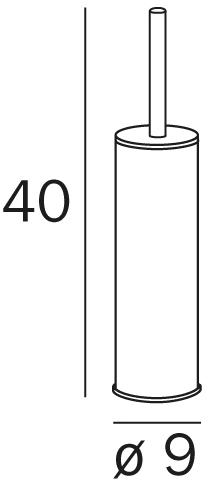 INDA® Ершик для унитаза настенный Colorella Av014a wz - Вид №1