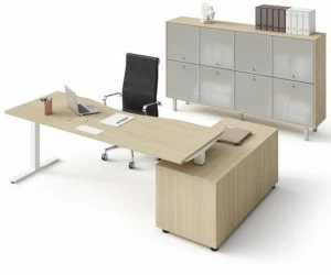 Bralco Рабочий стол из меламина со встроенной полкой Winglet