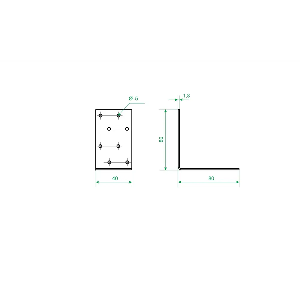 Крепежный уголок Santreyd KUR для деревянных конструкций 80×80×40 мм 83613050 STLM-1003754 - Вид №5