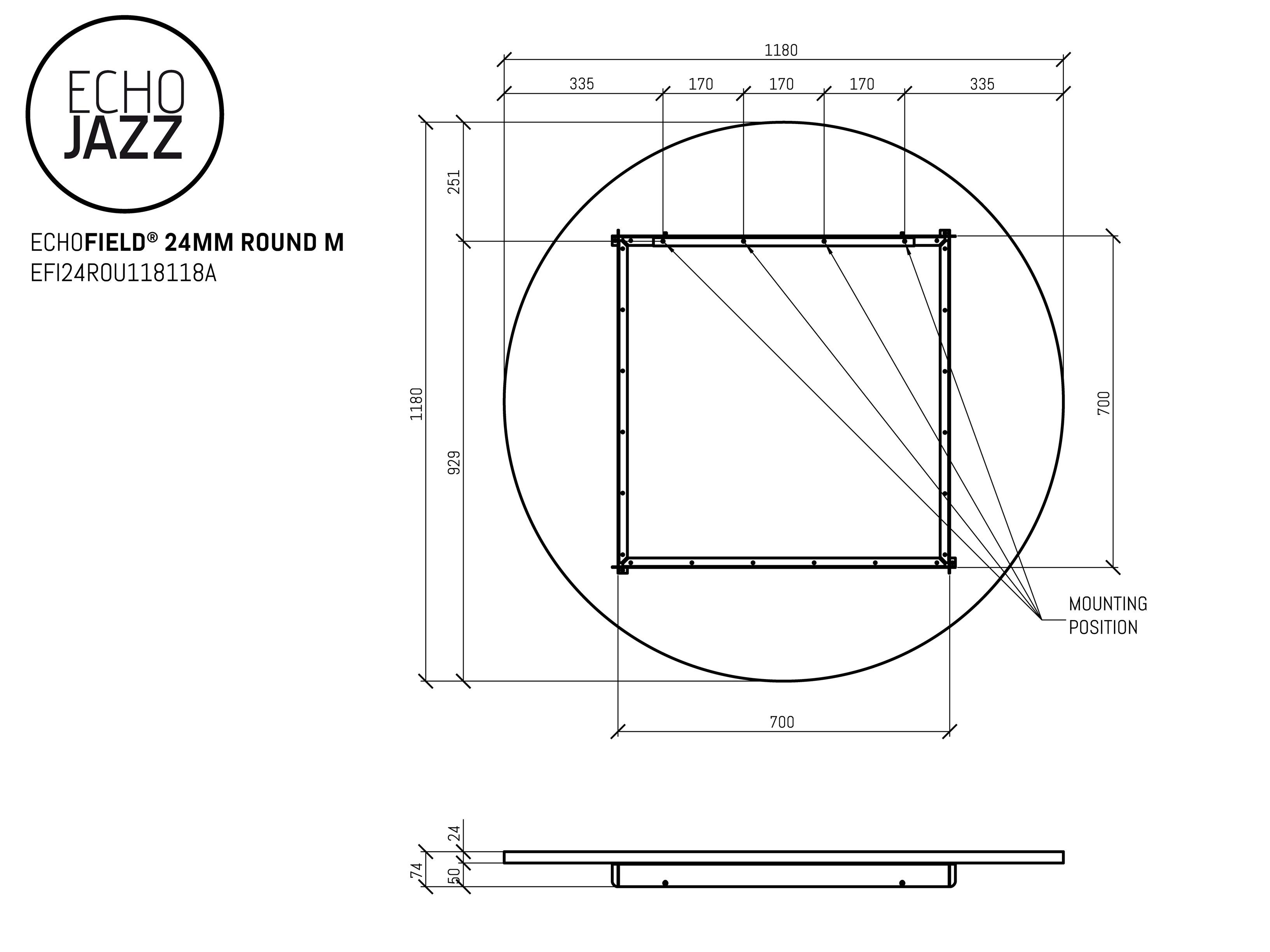 ПЭТ акустическая панель ECHOJAZZ ECHOFIELD® ARCH-00104512 - Вид №13