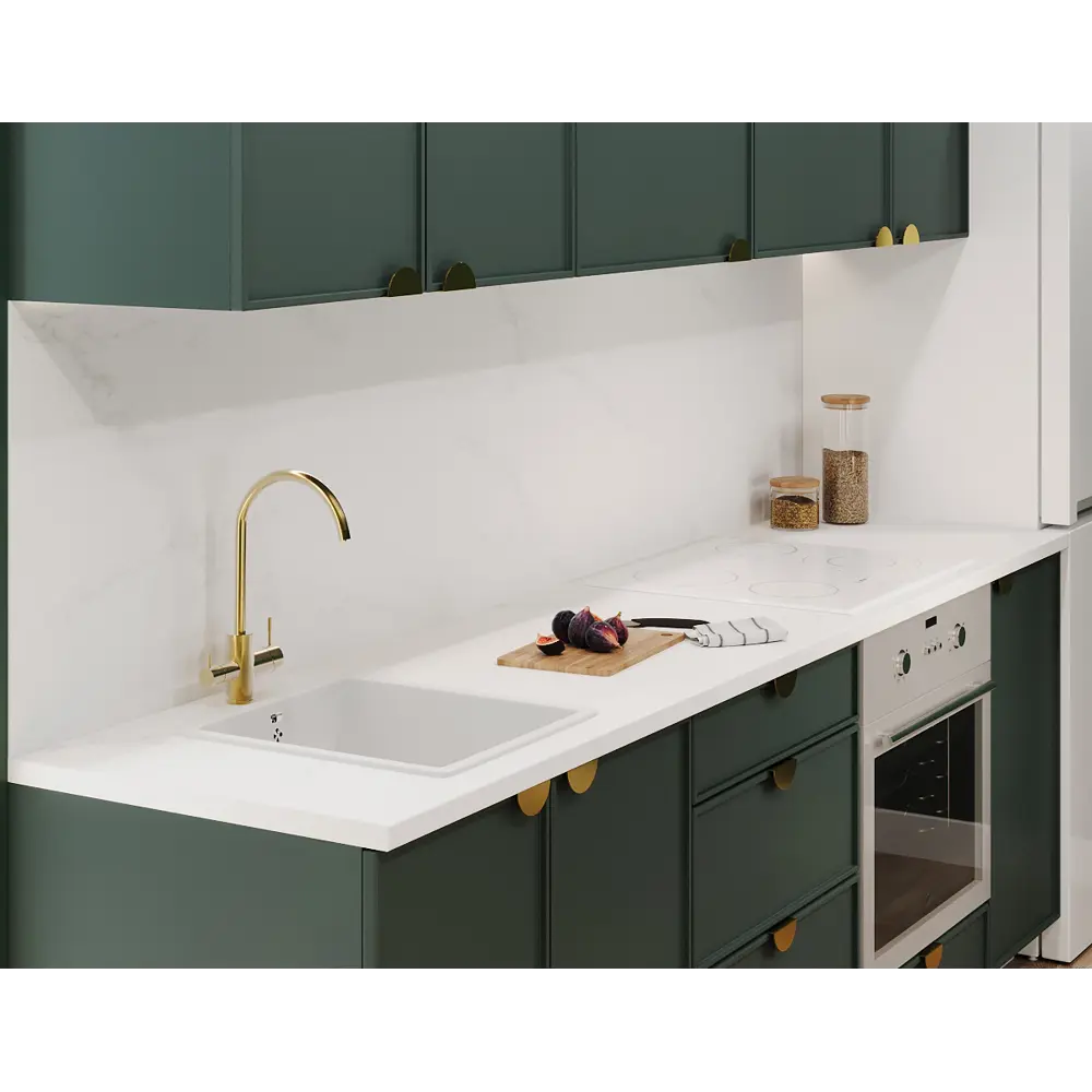 Угол для кухонного шкафа Инта 4x77-40 см KONSENSA МДФ цвет зеленый Инта зелёная STLM-2164525 - Вид №7