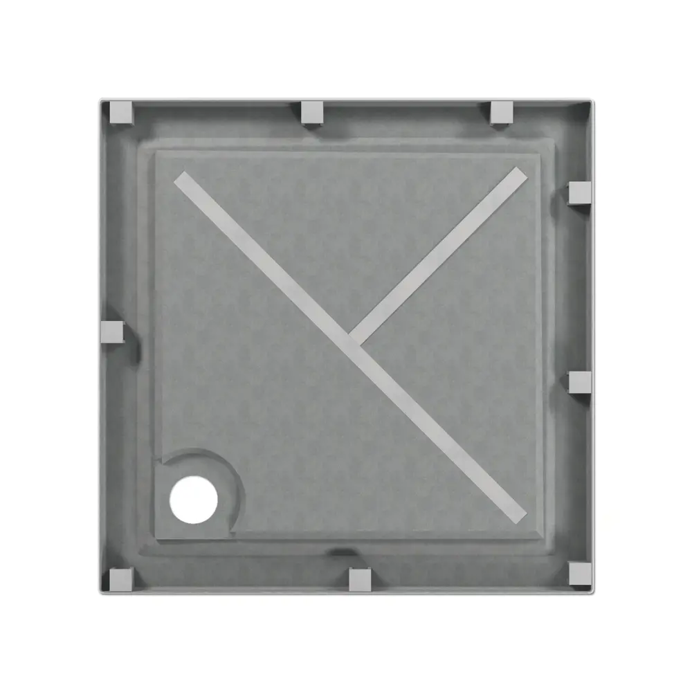 Душевой поддон METAKAM Apart квадратный 100x100 см с антискользящим покрытием 89386661 STLM-1391154 - Вид №2