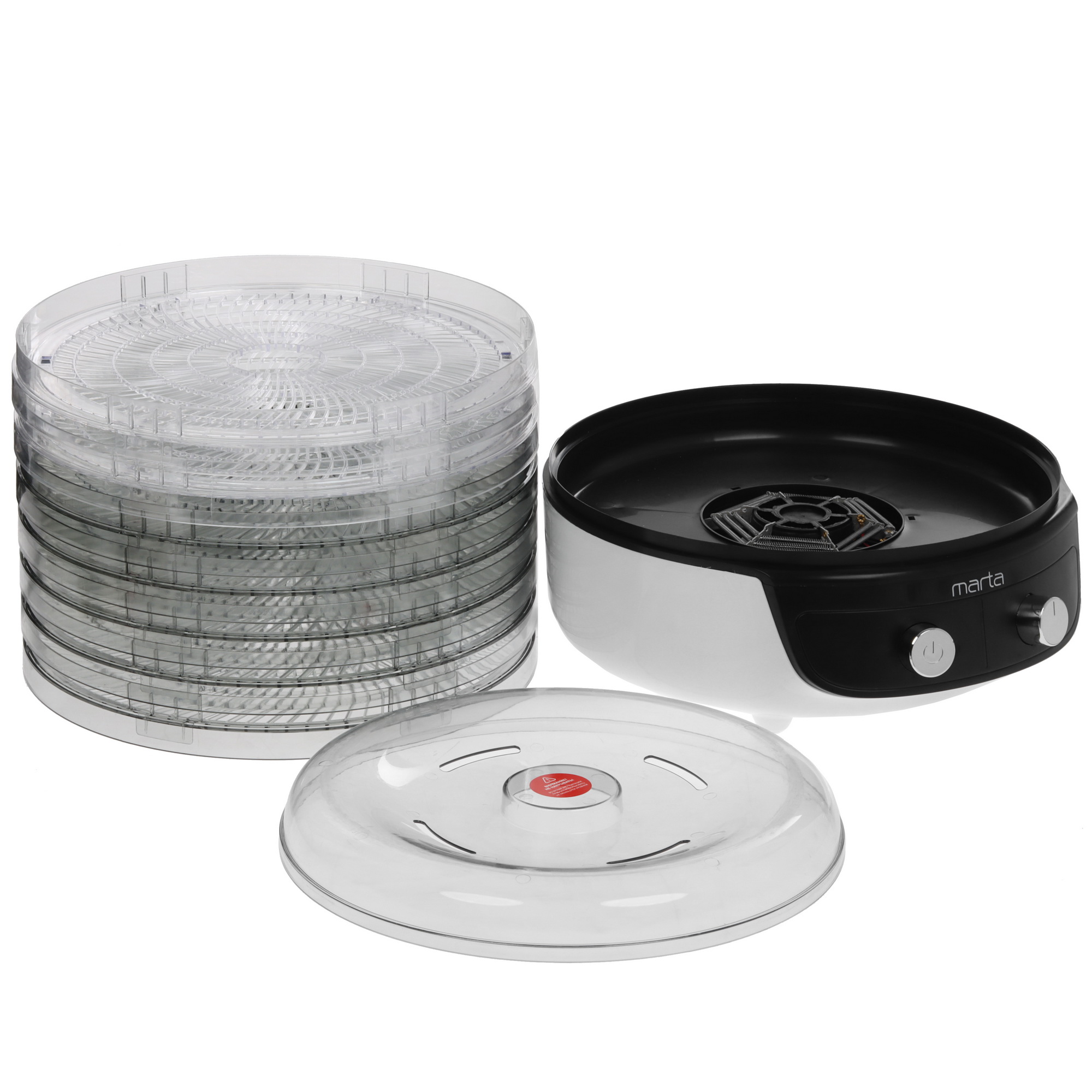 9907020 Сушилка для овощей и фруктов MARTA MFD-8017PS белый STDN-0060086 - Вид №4