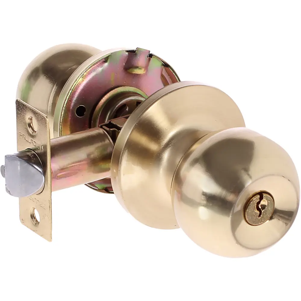 Ручка-защёлка Palladium 607 SB ET, с ключом и фиксатором, сталь, цвет матовая латунь STLM-2170918