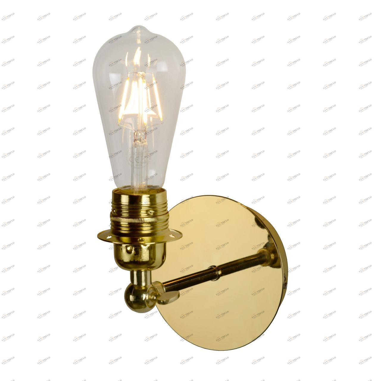 Бра Lucide Retro 08223/01/01 LUCIDE ПОД СТАРИНУ, ФОНАРЬ 079113 Золото;прозрачный 