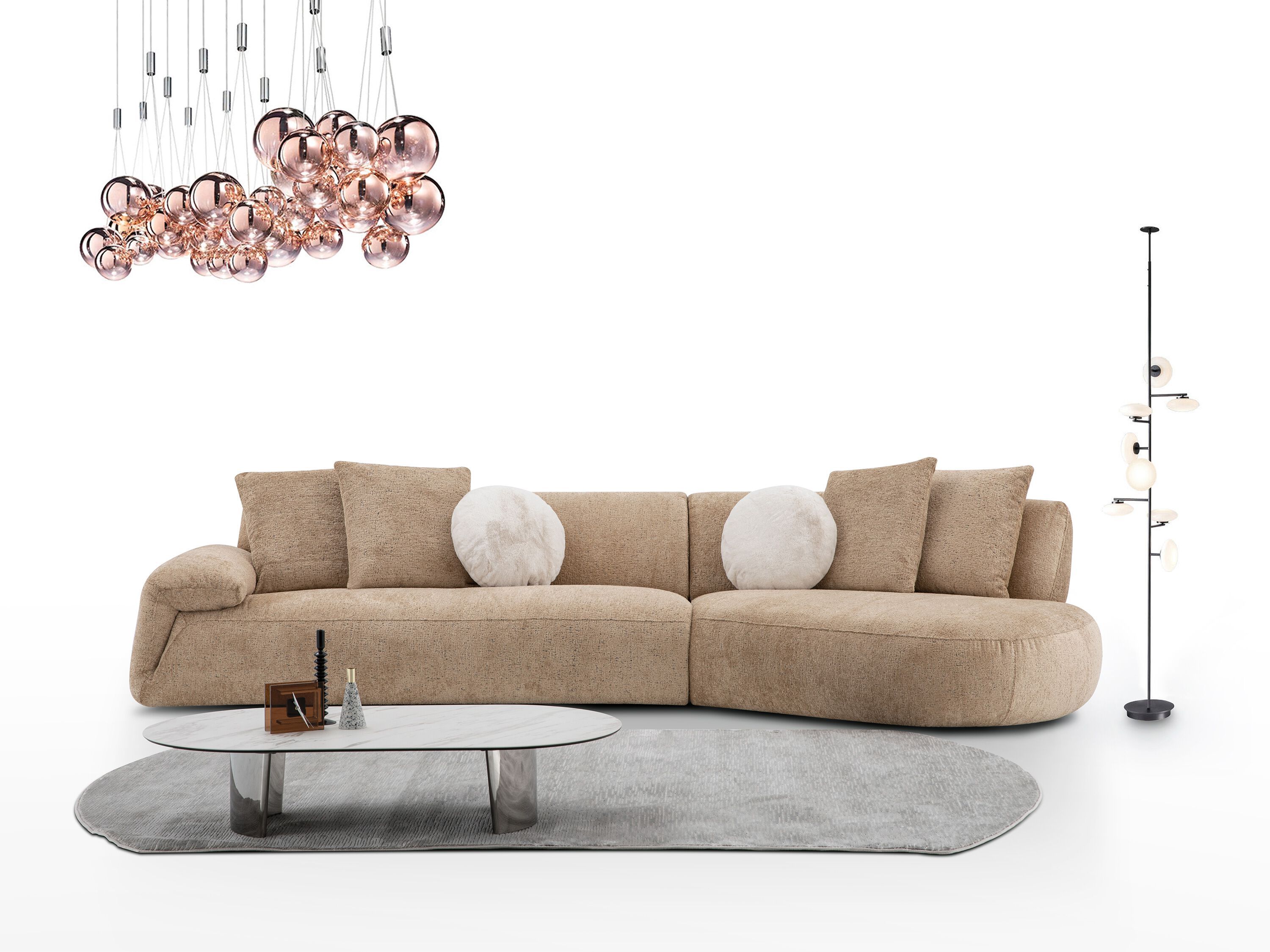 4-местный модульный тканевый диван CAMPO DE' FIORI ALAND ARCH-00080072 - Вид №7