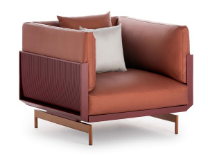 Садовый стул из ткани и алюминия с термокрытием