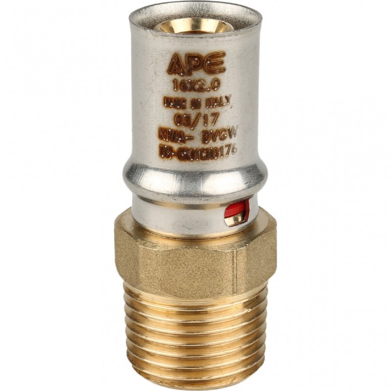 Муфта переходная STOUT 16х1/2" НР под пресс SFP0001001216 - Вид №2