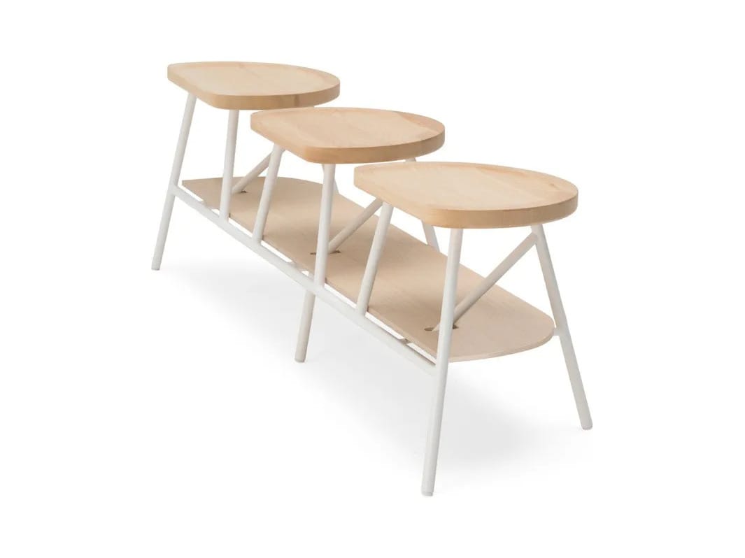 Скамейка из стали и ясеня Billiani Puccio ARCH-00114592