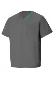 5040197 Куртка ОРИОН мужская серая морская волна  Медицинская одежда  размер 52-54/182-188