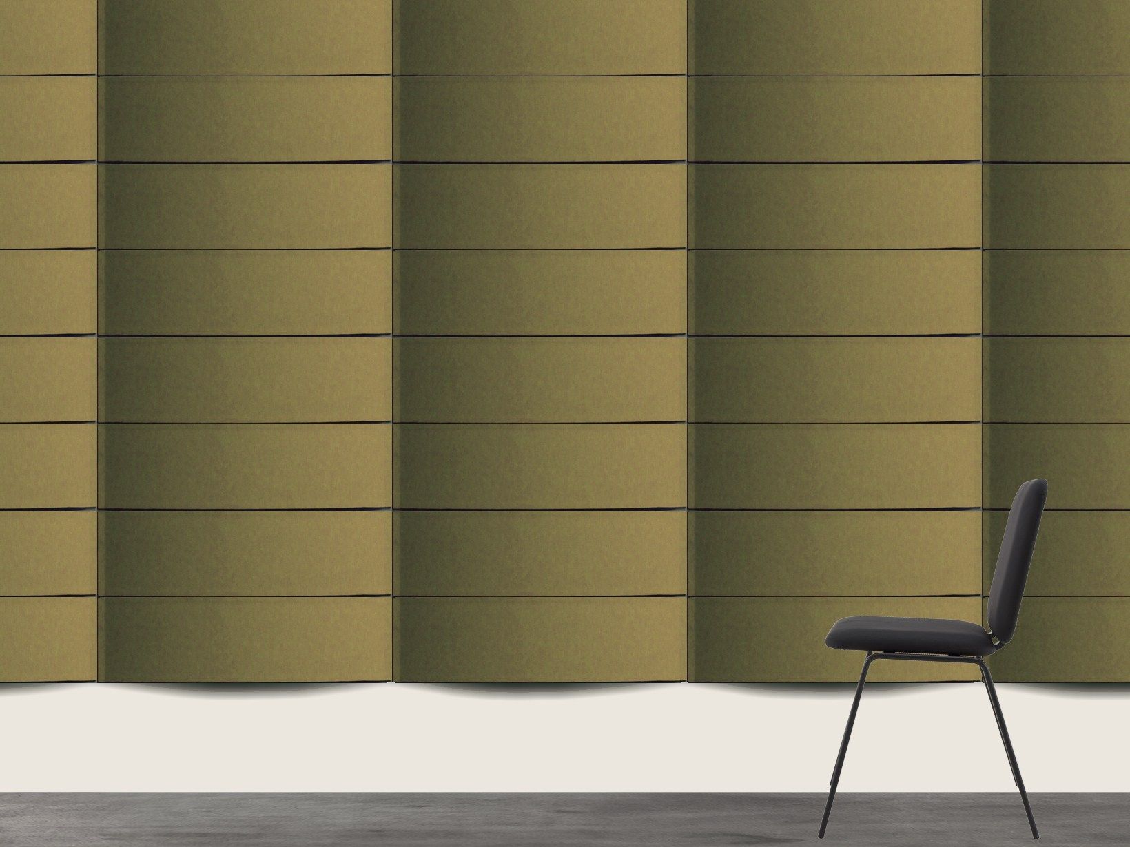 Термоформованная стеновая звукопоглощающая мономатериальная панель Slalom ECOrange ARCH-00103875 - Вид №5