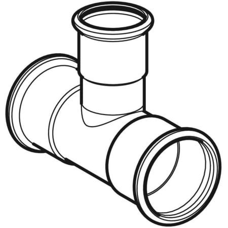 GEBERIT 61286 Тройник переходной Geberit Mapress из меди  - Вид №1