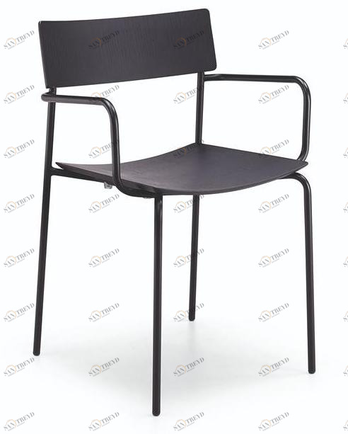 Midj Штабелируемый деревянный стул с подлокотниками Mito sun-id-1505043