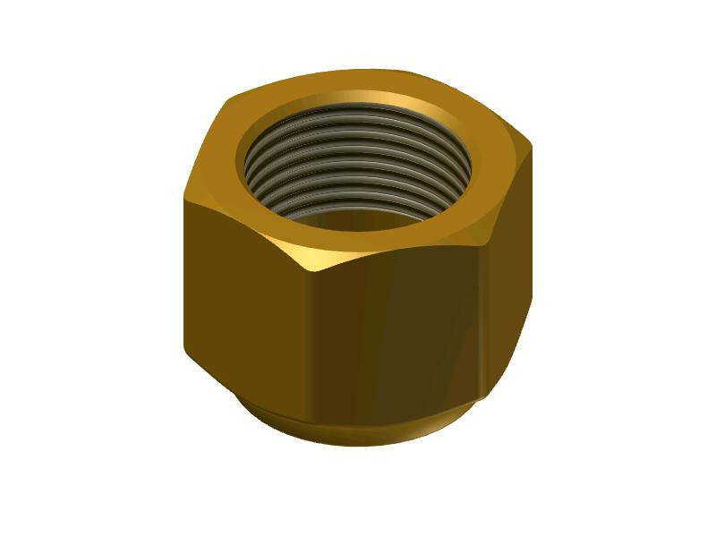 Danfoss Гайки и адаптеры для клапанов T2/TE2 и клапанов TE 5 - 55 NS 4-4 Гайка 011L1101  - Вид №6