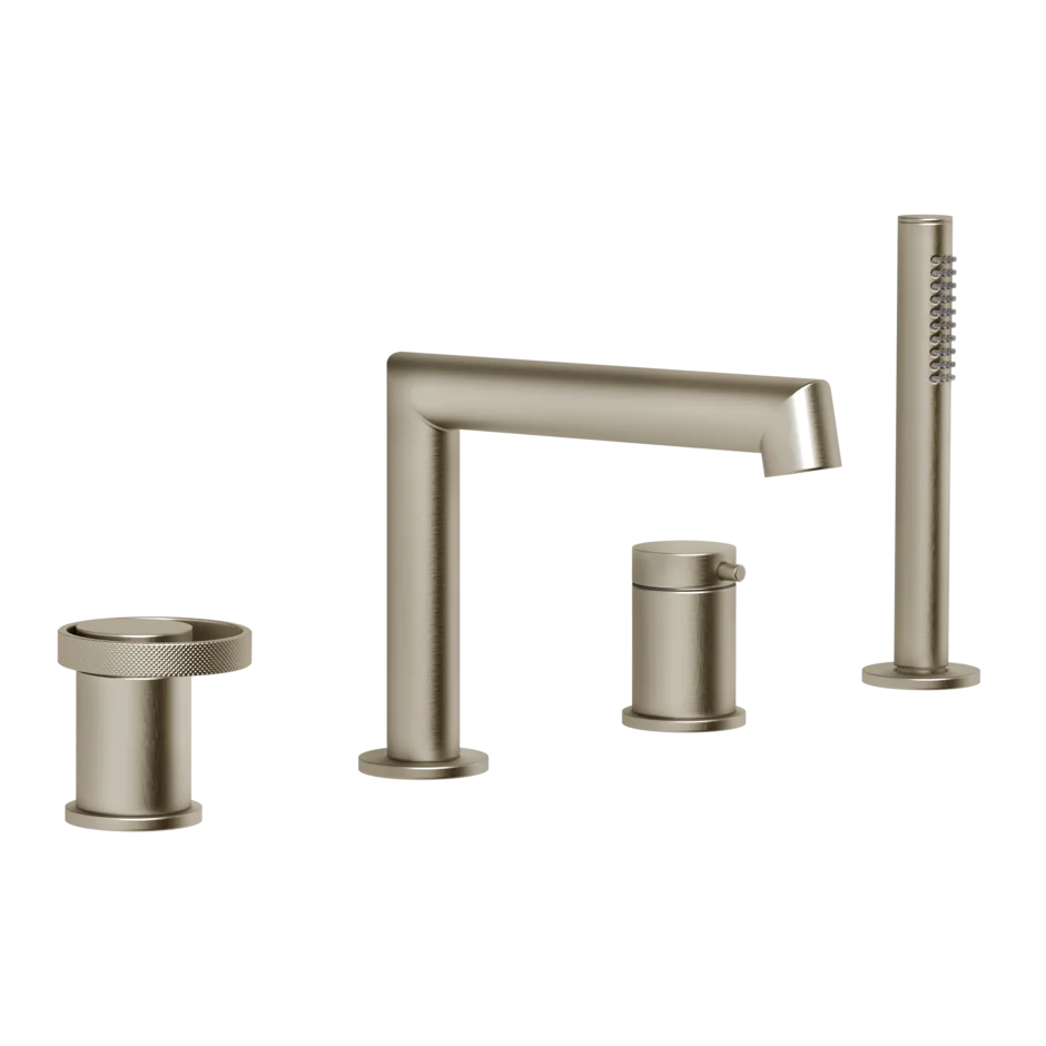 Смеситель для ванны 63337 149 Gessi Anello МАТОВЫЙ НИКЕЛЬ FINOX 63337149