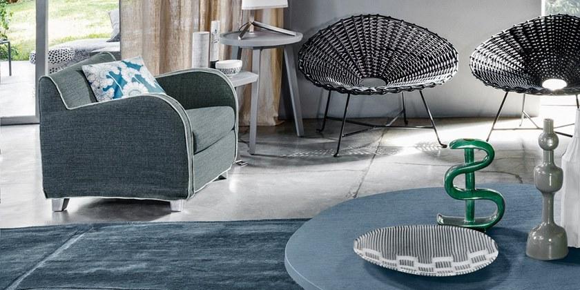 Gervasoni Кресло из ткани с подлокотниками Next / spin sun-id-1435853 - Вид №2