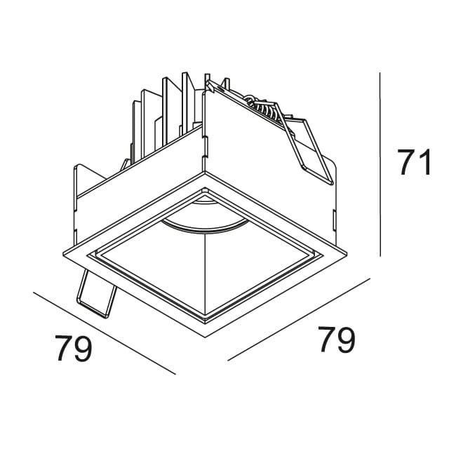 Квадратный светодиодный светильник Deltalight Carree ARCH-00083788 - Вид №15