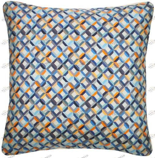 Nitin Goyal London Квадратная подушка из шелка Silk printed sun-id-1375623