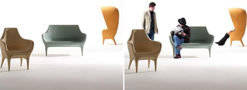 BD Barcelona Design Садовый диван из полиэтилена Showtime sun-id-1485424 - Вид №1