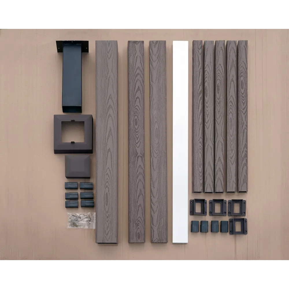 Ограждения из ДПК Holzhof Секция 3Д Santreyd STLM-2092842 - Вид №1